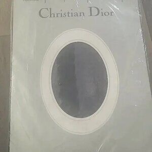 Christian Dior Tuxedo Motif Pantyhose. Navy. Size 4.